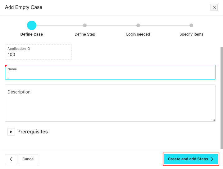 Create and add Steps Button