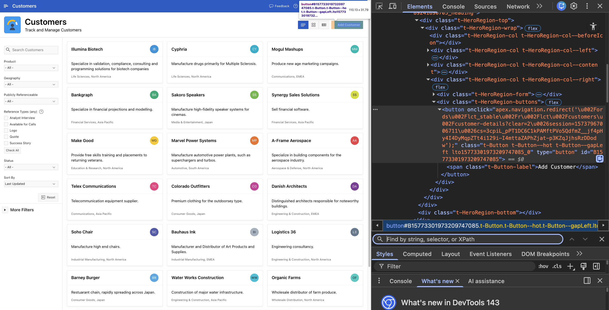 Validating selectors